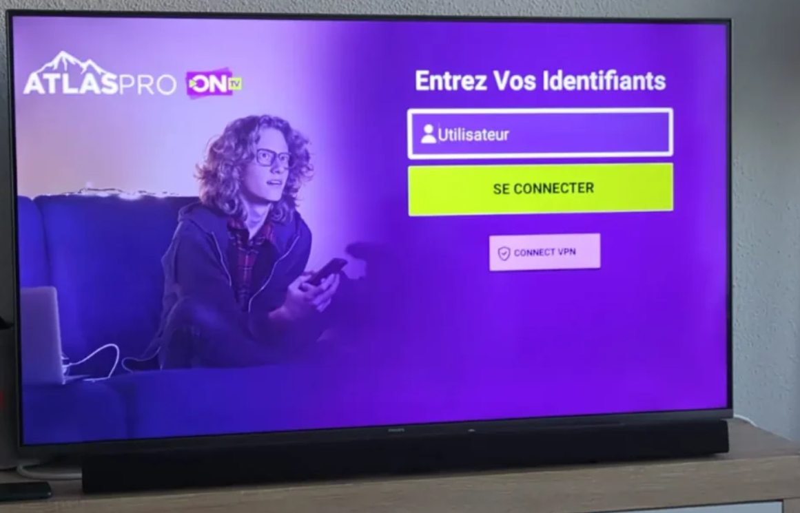 Interface Abonnement Atlas IPTV Pro - Atlas Pro ONTV